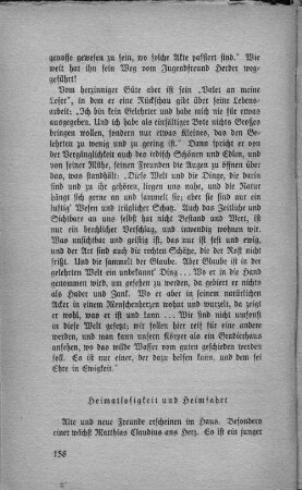Heimatlosigkeit und Heimfahrt