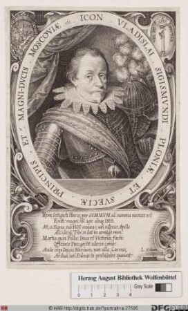 Bildnis Wladislaus IV. Sigismund (Władysław Zygmunt), König von Polen (reg. 1632-48)