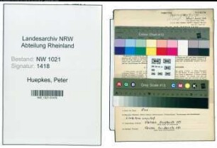Entnazifizierung Peter Huepkes , geb. 02.11.1893 (Landwirt)
