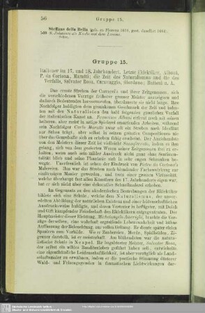 Gruppe 15. Italiener im 17. und 18. Jahrhundert