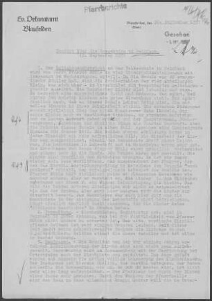 Beimbach: Inspektionsbericht 1957