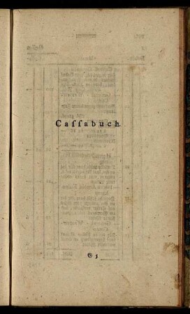 Cassabuch.