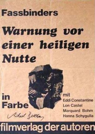 Warnung vor einer heiligen Nutte