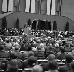 Reformationsfeier des evangelischen Kirchenbezirks Karlsruhe in der Schwarzwaldhalle.