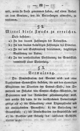 § 2. Mittel diese Zwecke zu errichen.