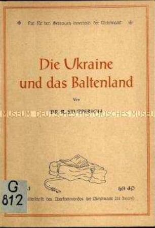 Propagandaschrift über die Ukraine und das Baltikum