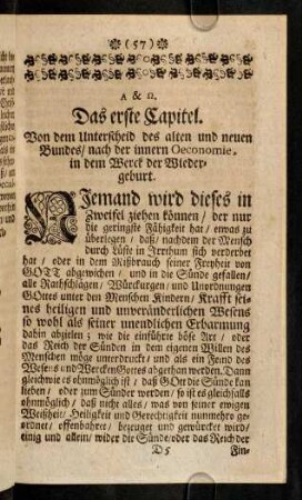 57-93, Das erste Capitel.