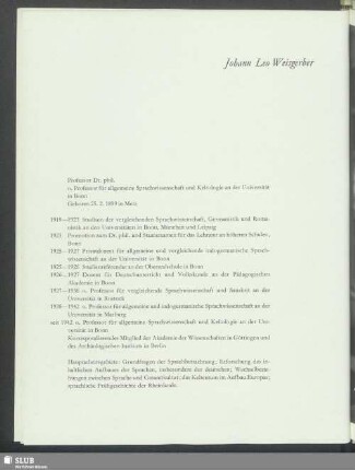Johann Leo Weisgerber