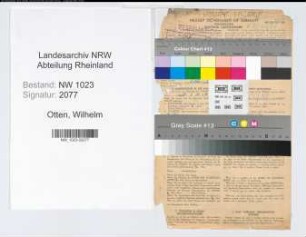 Entnazifizierung Wilhelm Otten , geb. 12.09.1904 (Lehrer)