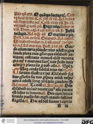 Post benedictus antiphona: Gaude celum terra plaude...