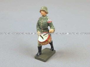 Massefigur: Trommler marschierend (Marschmusiker Infanterie/Heer)