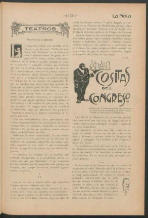 Teatros : Preparativos y anuncios