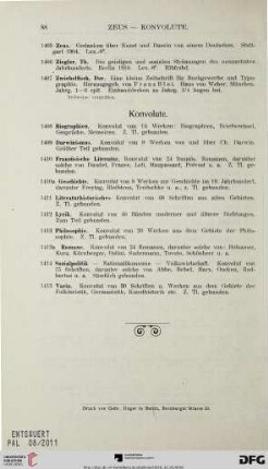 Konvolute (Nr. 1408-1415)