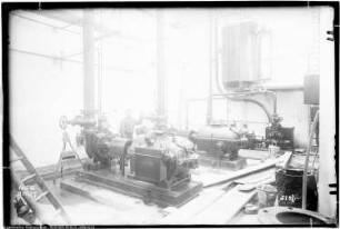 Bau Me 218 Pumpstation für die Grundwasserabsenkung, Innen