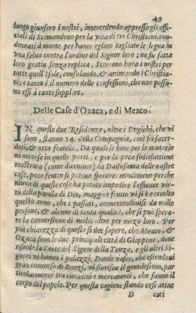 Delle Case d'Ozaca, e di Meaco