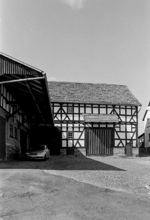 Scheune (Scheunen, Fachwerk); Haina, Oberholzhäuser Straße 6