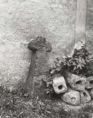 Steinkreuz : Grimma, Steinkreuz (L 45) im Hof des Heimatmuseums