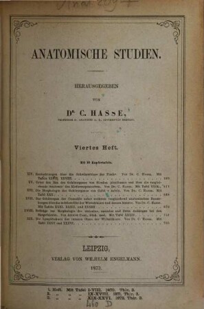 Anatomische Studien, 1[,2]