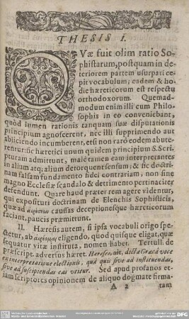 Thesis I - XXXIII.