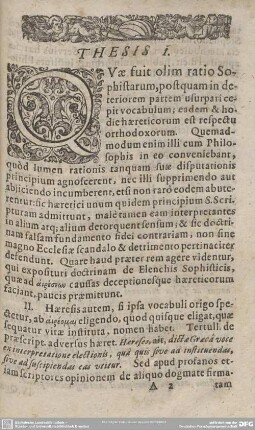 Thesis I - XXXIII.