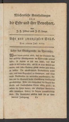 Acht und zwanzigstes Stück