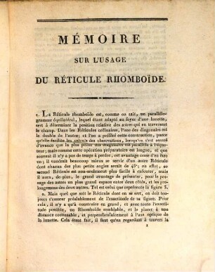 Mémoires sur l'astronomie pratique