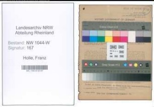 Entnazifizierung Franz Holle , geb. 07.10.1896 (Handelsvertreter)