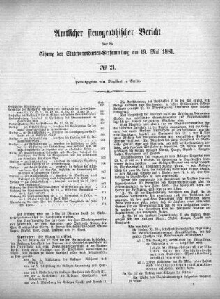 No. 21, 19. Mai 1881