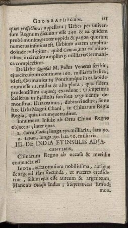 III. De India Et Insulis Adiacentibus