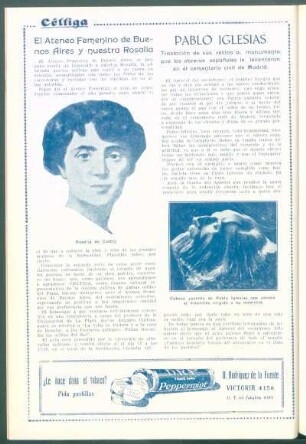 El Ateneo Femenino de Buenos Aires y nuestra Rosalía