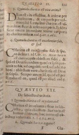 Qvaestio XXI. De subiecto charitatis.