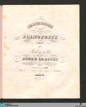 Grand rondo pour le pianoforte : oeuv. 2