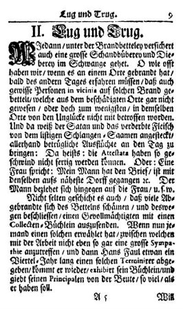 II. Lug und Trug.