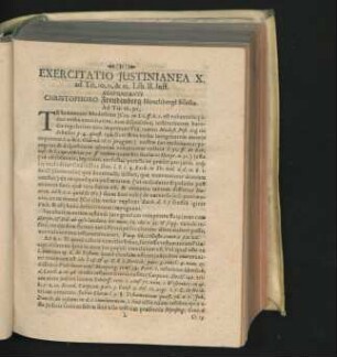 Exercitatio Iustinianea X. Respondente Christophoro Freudenberg ....