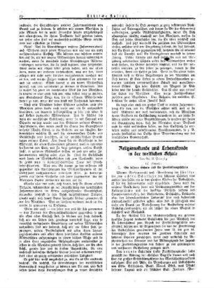 Religionskunde und Lebenskunde in der weltlichen Schule : (Schluß)