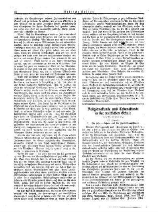 Religionskunde und Lebenskunde in der weltlichen Schule : (Schluß)