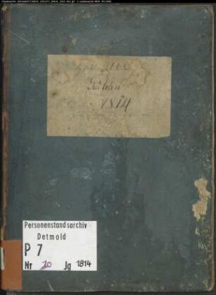 Zivilstandsregister der Munizipalität Südlohn (H 1814)