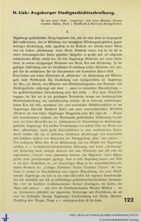 Augsburger Stadtgeschichtsschreibung.