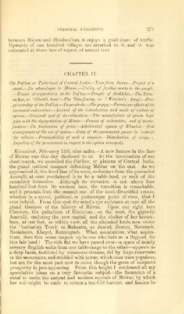Chapter IV. The Pat'har or Table-land of Central India ...