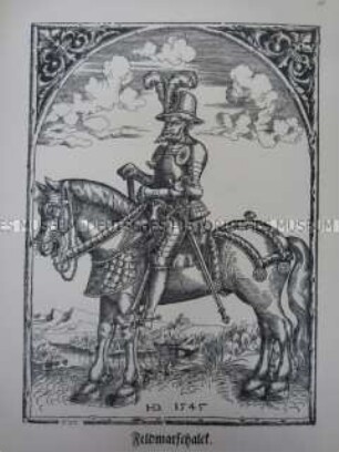 Kriegerdarstellung, Feldmarschall zu Pferde, 1545/1559.