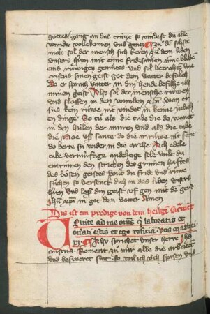 Eucharistiepredigt 'Venite ad me'
