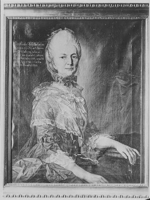 Christiane Wilhelmine, Gräfin von Schönburg-Wechselburg, geb. von Einsiedel, Kopie nach Anton Graff, datiert 1775