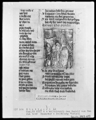 Weltchronik - Bruder Philipp — ---, Folio 256recto-342verso---, Folio 256recto-342versoGeißelung Christi, Folio 324verso