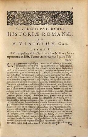 C. Velleius Paterculus : cum selectis variorum notis