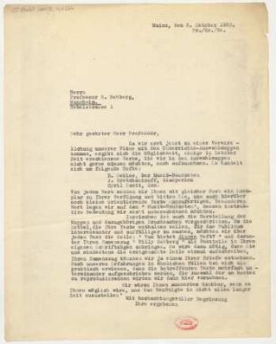Brief an Willy Rehberg : 03.10.1930