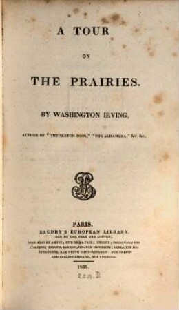 A tour on the prairies