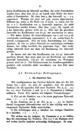§ 3. Notwendige Bedingungen
