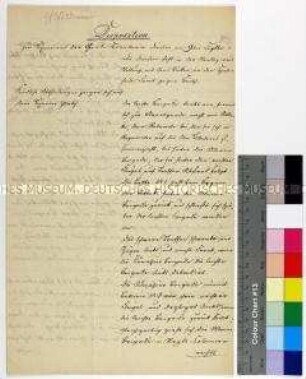 Disposition des preußischen Generals Franz Heinrich Georg Graf von Waldersee zum Exerzieren der Garde-Kavallerie-Division
