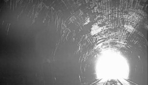 Maulbronner Tunnel Tunnelgewölbe Eisbildung