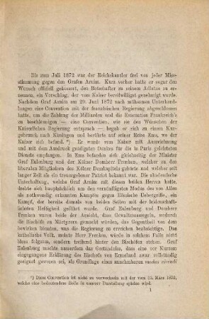 Pro nihilo! : Vorgeschichte des Arnim'schen Processes, 1